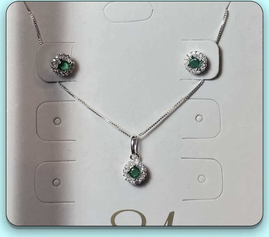 Conjunto redondo verde 